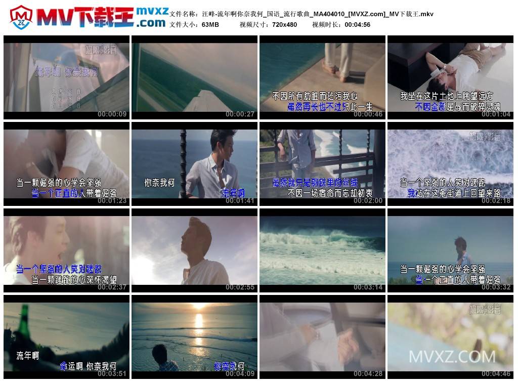 汪峰-流年啊你奈我何_国语_流行歌曲_MA404010